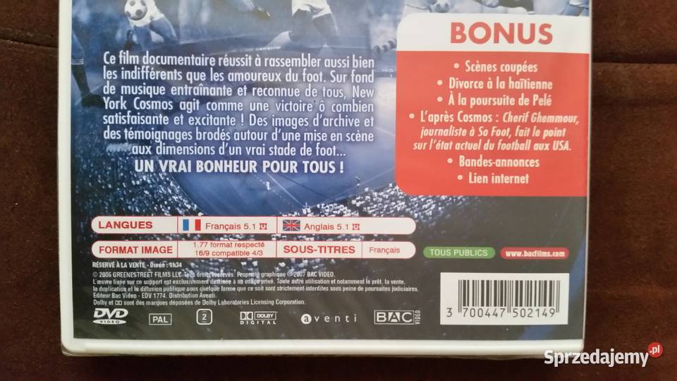 Pilka nozna York Cosmos DVD Video Puławy sprzedam