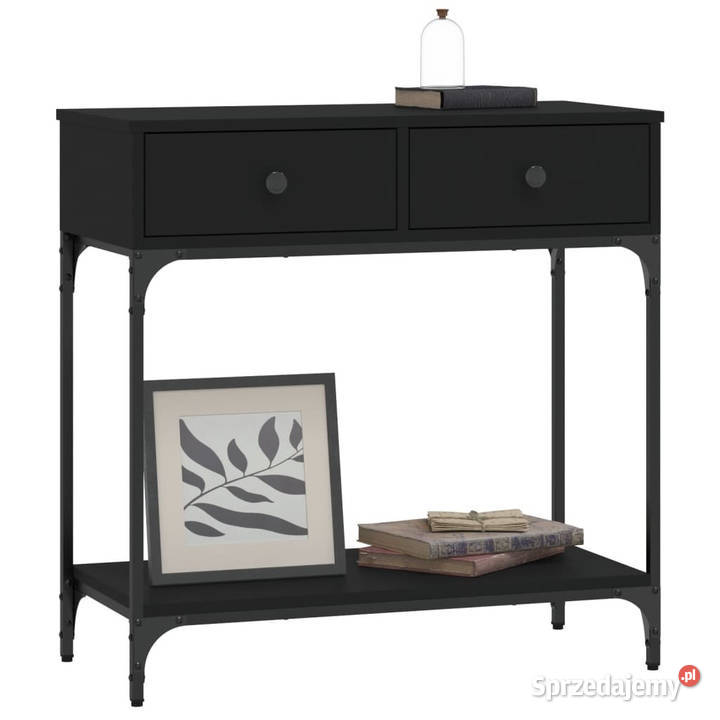 Stolik konsolowy czarny 75x345x75 WM833398 Warszawa