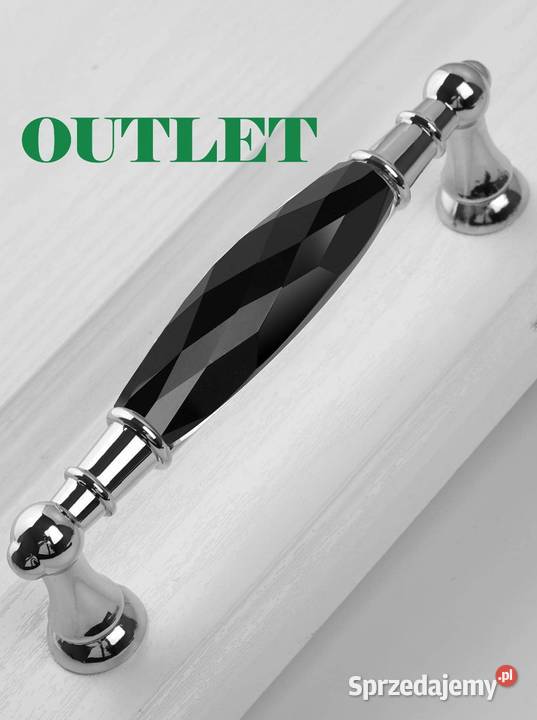 Uchwyt meblowy glamour kryształowy czarny z Warszawa sprzedam