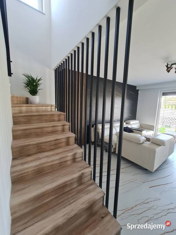 Balustrada Harfowa LOFT Lamele Stalowe pod pomorskie Gdańsk