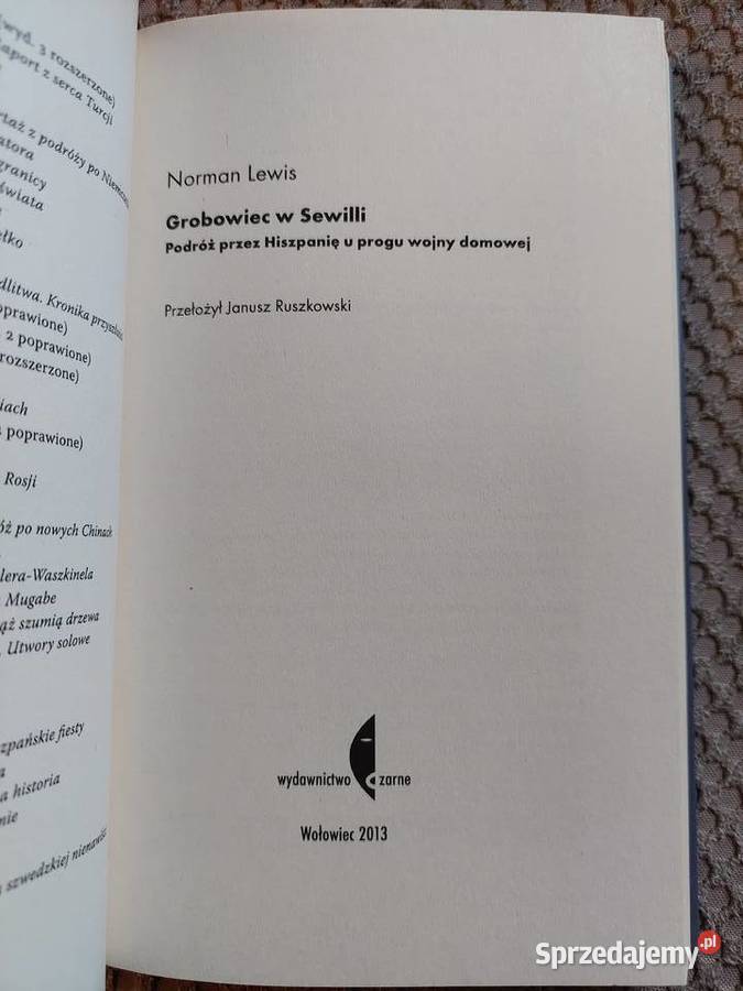 N Lewis Grobowiec w Sewilli Podróż Hiszpanię u małopolskie Kraków