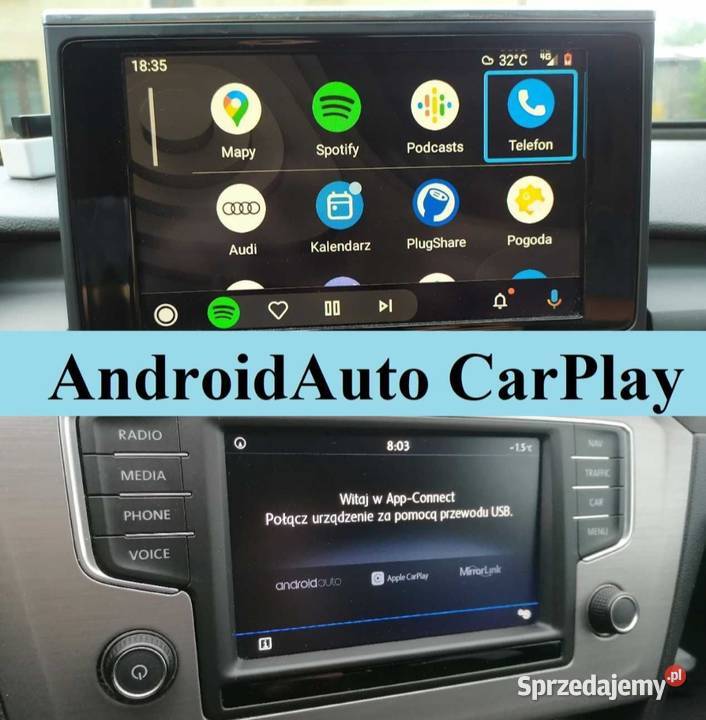 Android Auto CarPlay AppConnect Volkswagen VW GPS i akcesoria Aleksandrów Łódzki