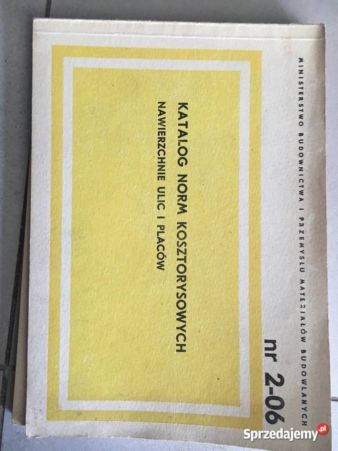 Katalog Norm Kosztorysowych 206 i 210 PRL Leszno
