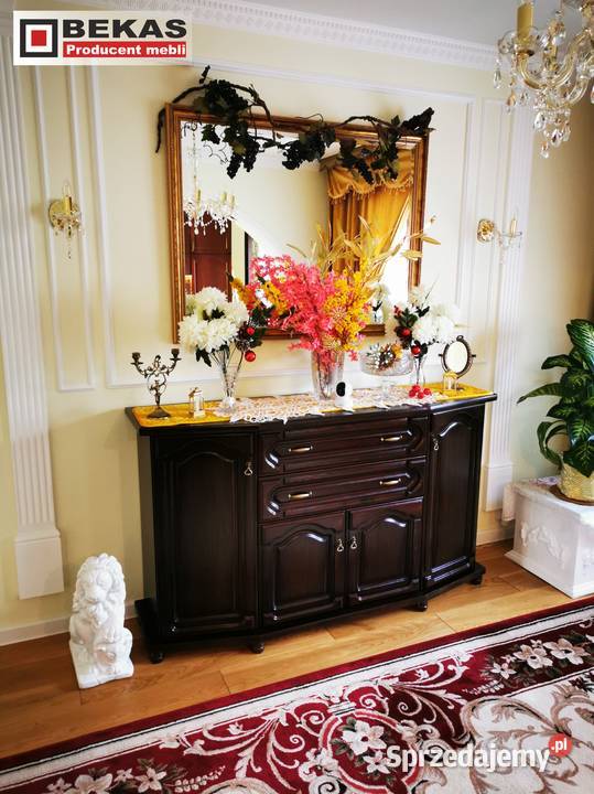 Duża Komoda 180 2S4D Orzech Włoski Ciemny BEKAS 180cm