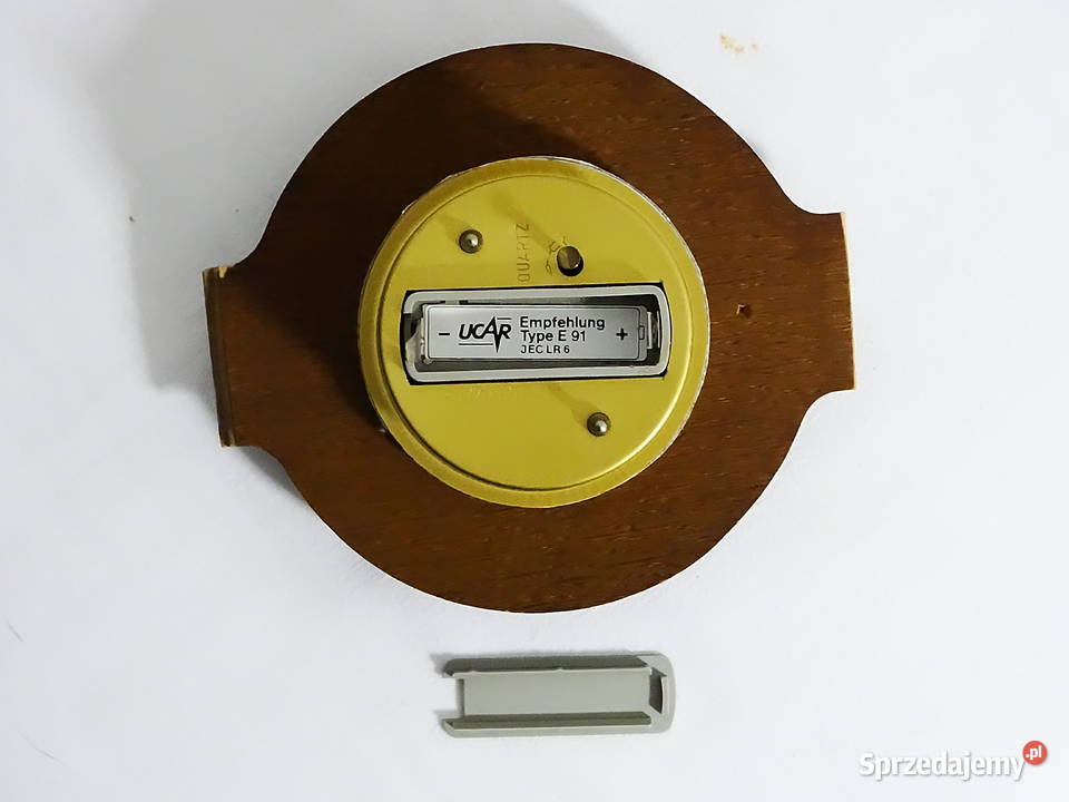Zegar wiszący narożny West Germany odcienie brązowego Biłgoraj