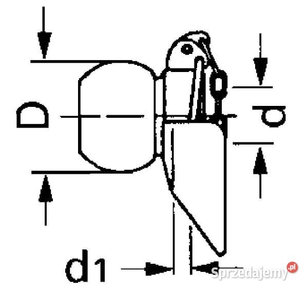 Kula dźwigni dolnej z kołnierzem kat11 22444 Kamionna