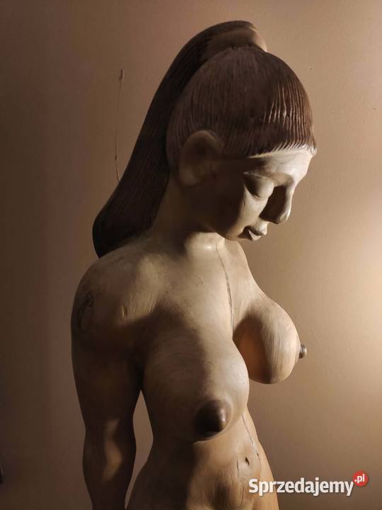Rzeźba kobieta akt drewniana Rzeszów sprzedam