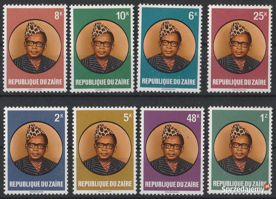 Zair Mobutu Sese Seko CZYSTE Łódź sprzedam