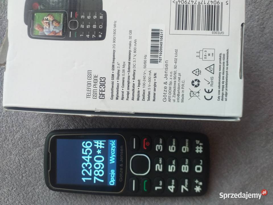 GTZE JENSEN GFE303 GoTZE telefon sos seniora gfe Sandomierz
