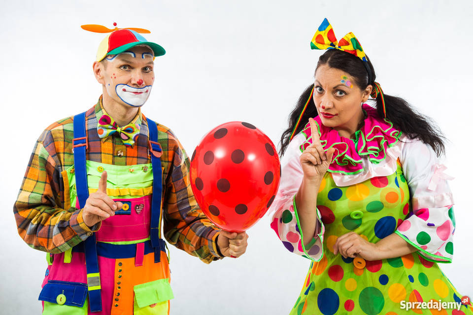 Duet Klaunów Balonowy Cyrk teatrzyk illuzja Warszawa obsługa imprez