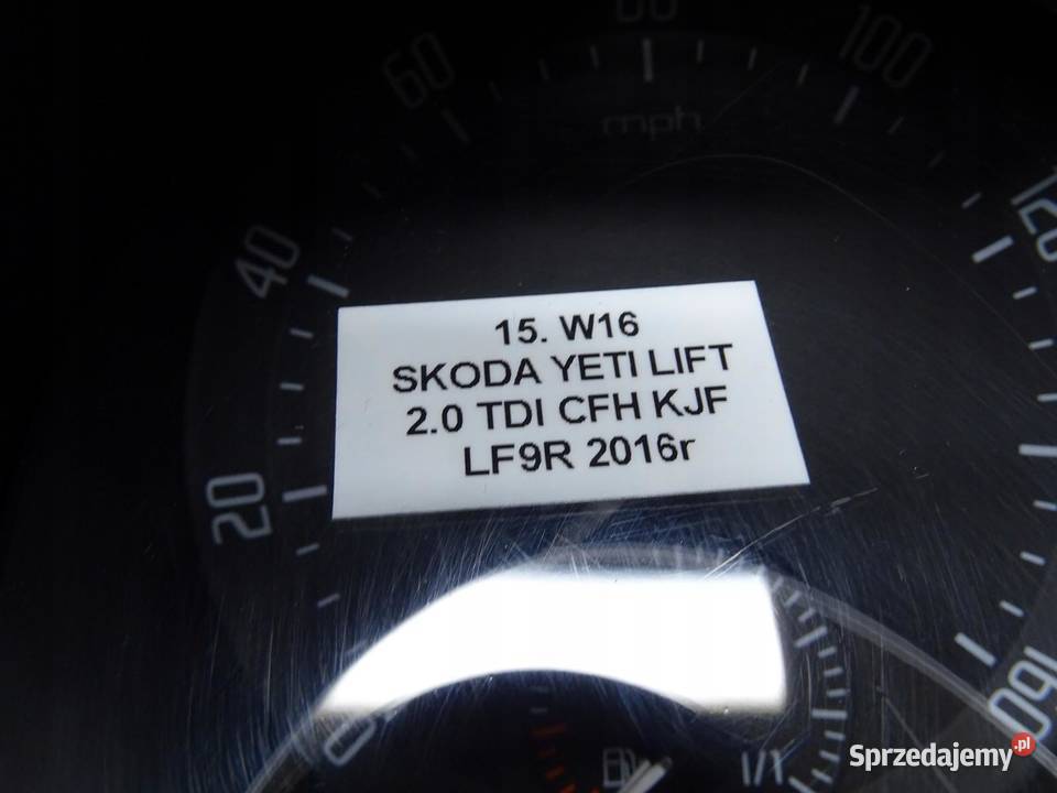 LICZNIK ZEGARY 5L0920940P 20 TDI SKODA YETI LIFT osobowe