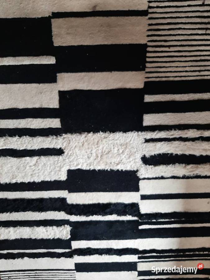 Dywan 100 wełna czarnobiały 160x230 Wodzisław Śląski sprzedam