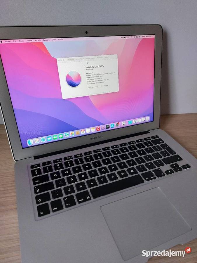 MacBook Air 13 2015 8GB RAM 256GB Idealny Stan Apple mazowieckie Warszawa