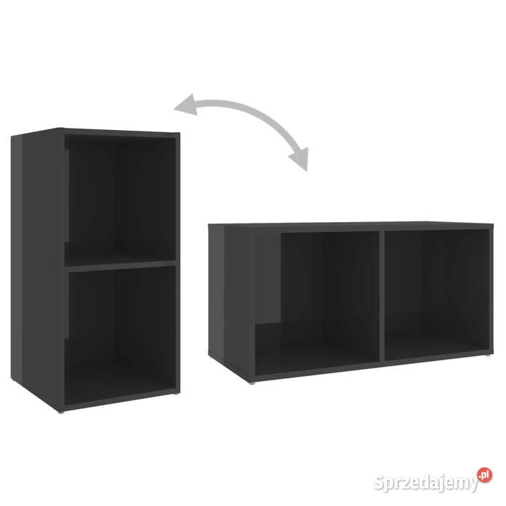 Szafka pod TV wysoki połysk szara 72x35x365 Warszawa