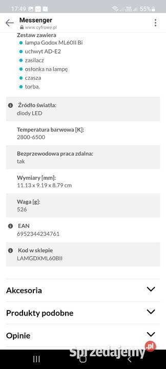 Sprzedam lampę oświetleniową Korytów A