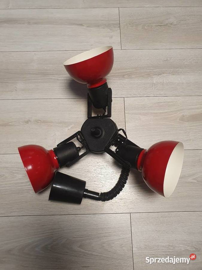 POLAMPGDAŃSK Lampa PRL wisząca kinkiet vintage Solnica