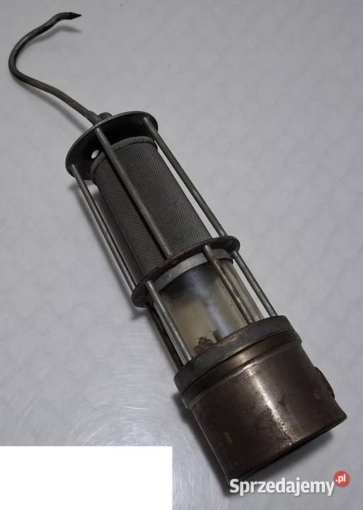 Stara lampa górnicza 84x27 1342g BM 1649 Pozostałe Czeladź