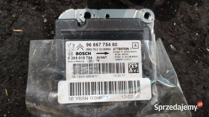 Moduł sterownik airbag 9666775480 Peugeot 5008