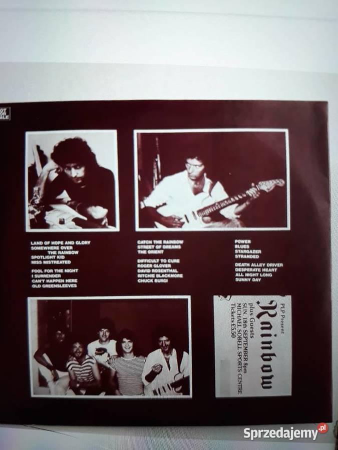 Niezapomniane koncerty RAINBOW World Tour 198384 płyta winylowa Kultura i Rozrywka Rzeszów