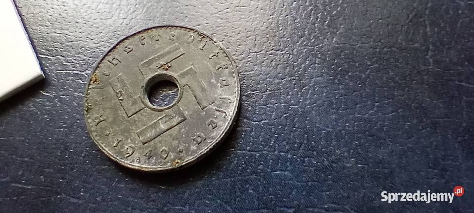 Stare monety 5 reichsfenig 1940 A Niemcy Lesko sprzedam