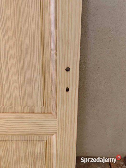 Drzwi drewniane lite sosna 78x202 grubość 4 Biznes i Przemysł Góra