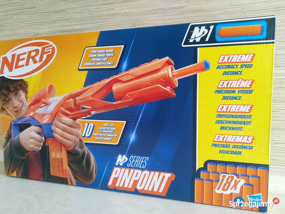 NAJTANIEJ Nerf Pinpoint Wyrzutnia 18 Strzałek Hasbro