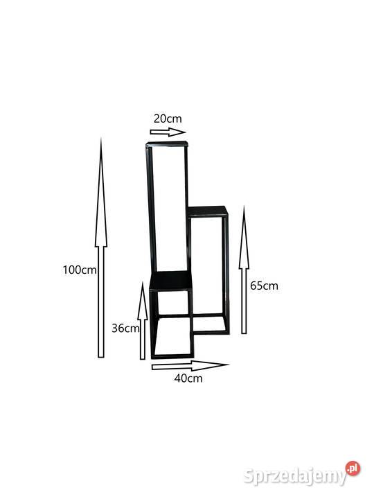 Kwietnik metalowy stojak narożny LOFT Trębaczew