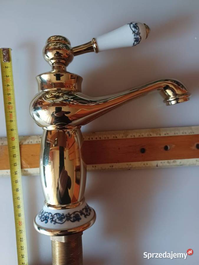 Bateria umywalkowa Mosiądz ceramika Poznań