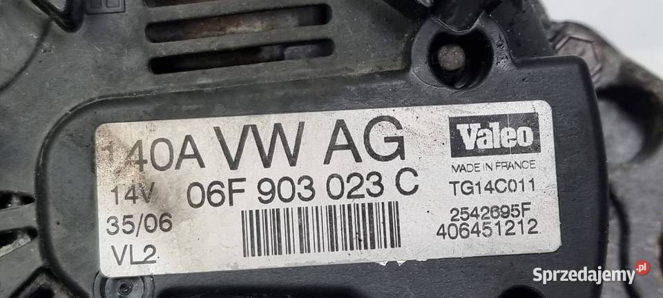 ALTERNATOR RENAULT CLIO II 06F903023C Lipno