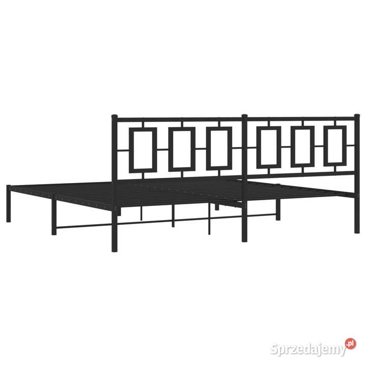 Łóżko Metalowe Czarne Rama Łóżka Ze Stelażem 207cm mazowieckie sprzedam