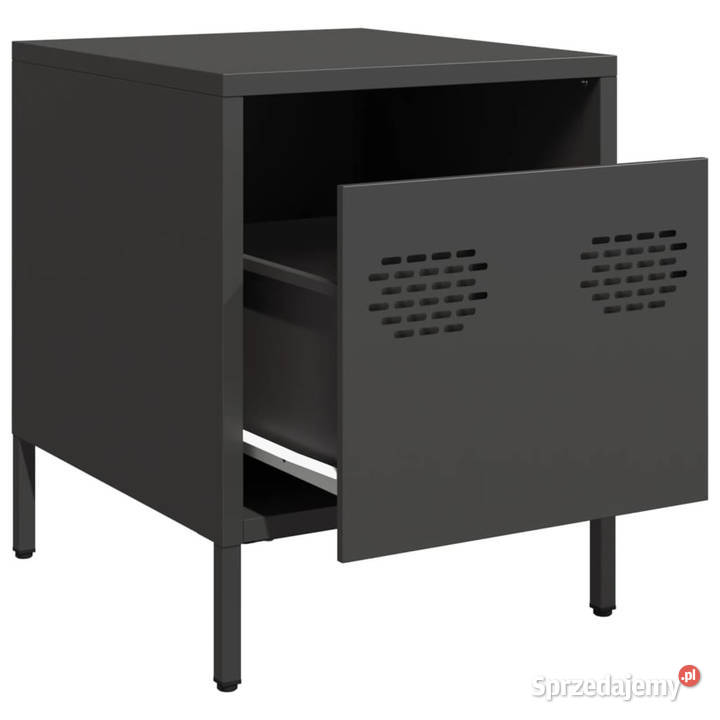 Szafki nocne 2 czarne 35x39x435 stal WM851245 sprzedam