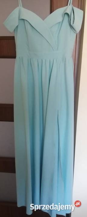 Piękna długa suknia na ramiączkach Warszawa