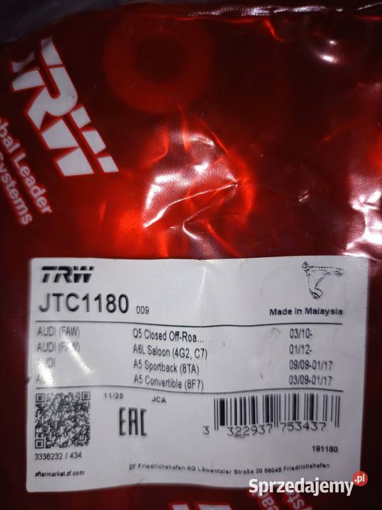 Wahacz zawieszenie koła do AUDI A5 A4 Q5 TRW osobowe mazowieckie Warszawa