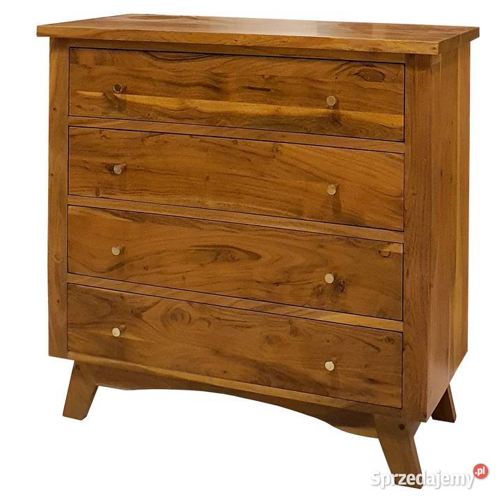 Komoda drewniana BONN 90 z szufladami z akacji 90cm lubelskie Lublin