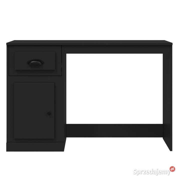 Biurko z szufladą czarne 115x50x75 WM816473 Warszawa sprzedam