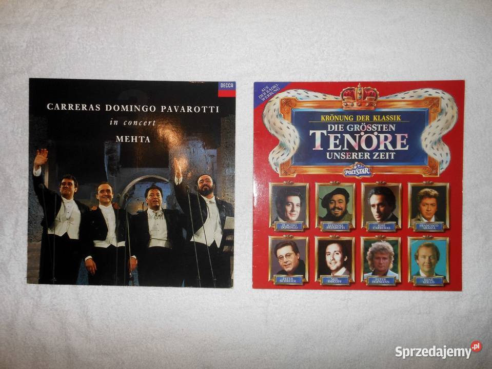 Concert trzech tenorów z Term Caraccali z 1990 Płyty i kasety warmińsko-mazurskie Bukowo