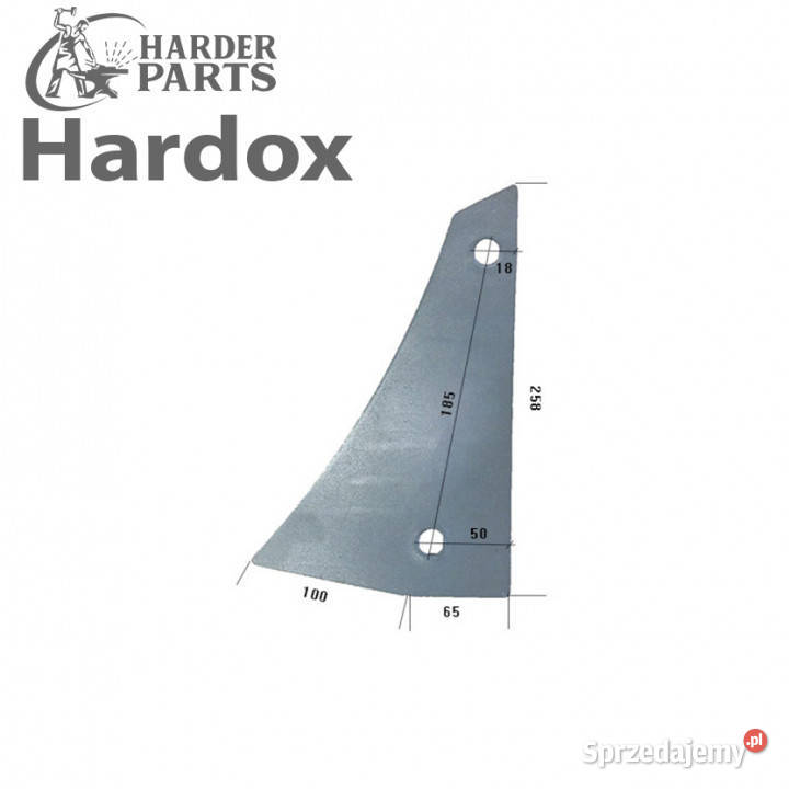 Pierś HARDOX 94597L części do pługa OVERUM Suwałki