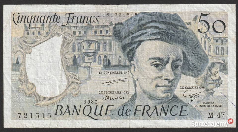 FRANCJA 50 FRANKÓW 1987 Numizmatyka Łódź