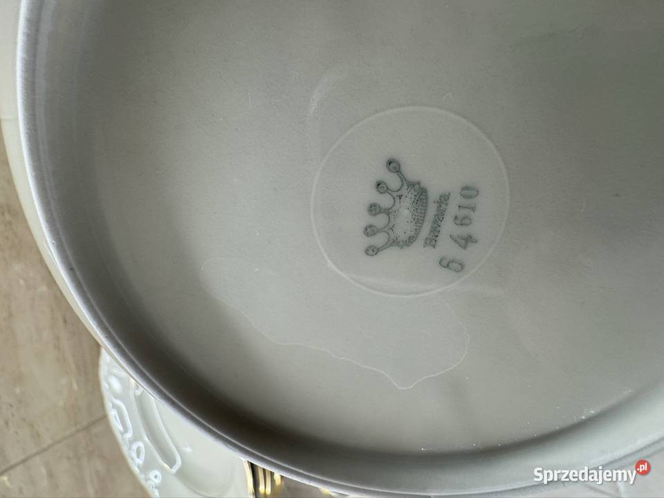 Elegancki serwis obiadowy Bavaria kolor ecru