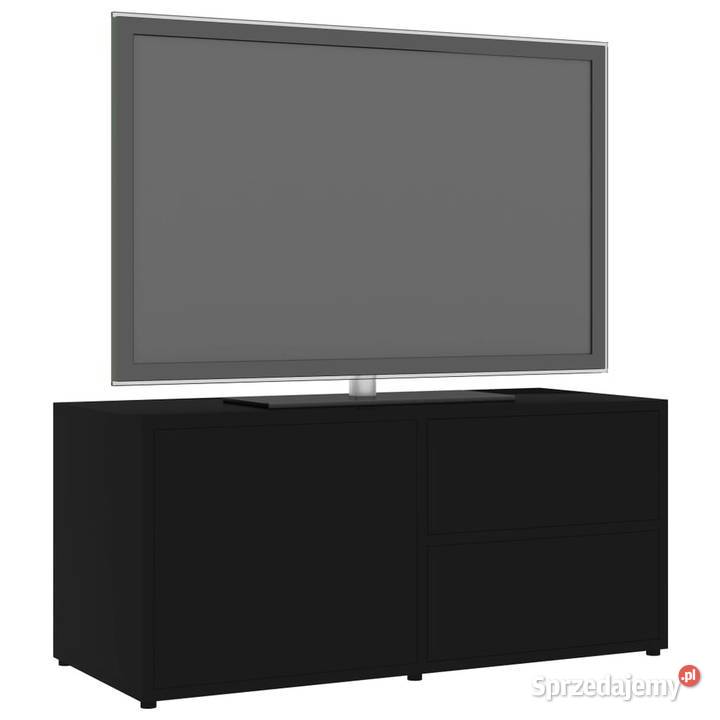 vidaXL Szafka pod TV czarna 80x34x36 materiał mazowieckie Warszawa