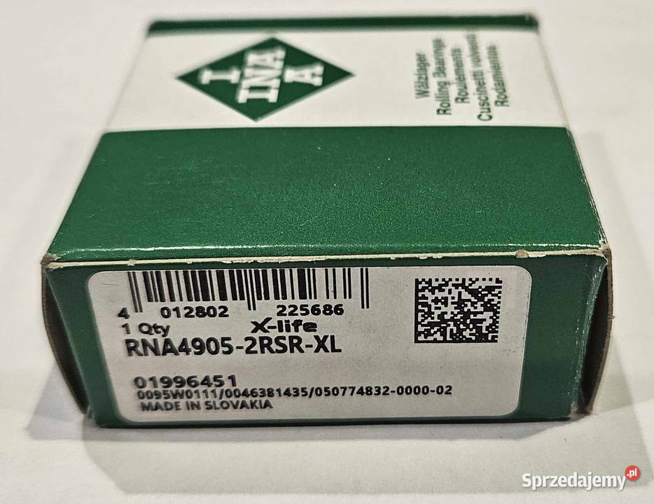 Łożysko INA RNA49052RSRXL 30x42x17mm Kraków