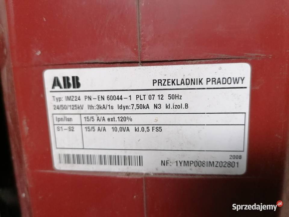 Sprzedam przekładniki ABB łódzkie Piotrków Trybunalski