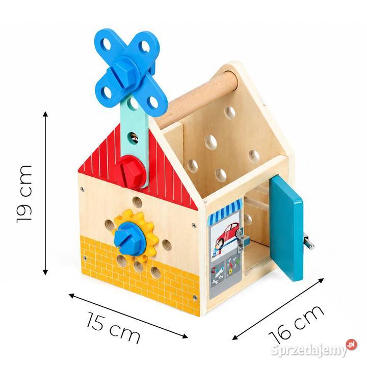 Drewniany zestaw majsterkowicza ECOTOYS 32