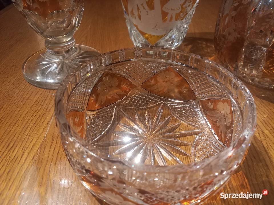 Komplet kryształ PRL lata 70 całość kujawsko-pomorskie Toruń