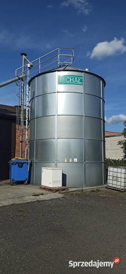 Silos zbożowy lejowy michał bin zbiornik na Moszczenica