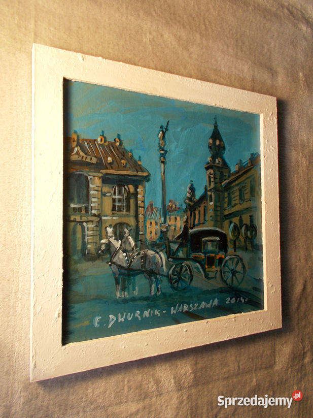 EdwardEdward Dwurnik Dorożka na Placu Zamkowym w mazowieckie Warszawa sprzedam