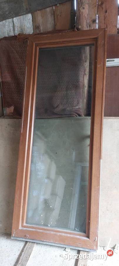 Okno balkonowe 21386 jasny brąz małopolskie Stary Sącz