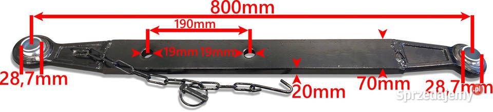 ZESTAW TUZ C360 Cięgła Wieszaki Łańcuchy Boczne kujawsko-pomorskie Solec Kujawski