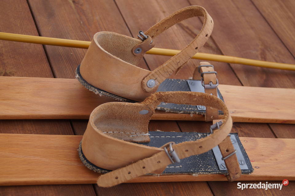 Stare narty dziecięce 90 kijki Pruchnik