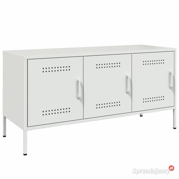 Szafka pod telewizor biała 1005x39x505 stalowa RTV Warszawa